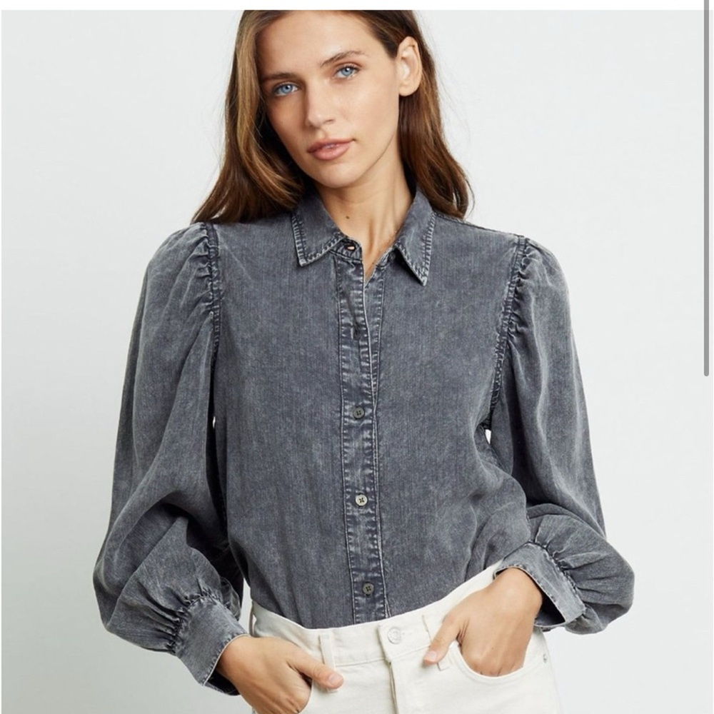 Rails Angelica acid wash shirt black size xs LIKE NEW